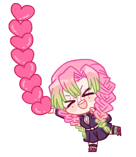 Эмодзи Mitsuri Kanroji