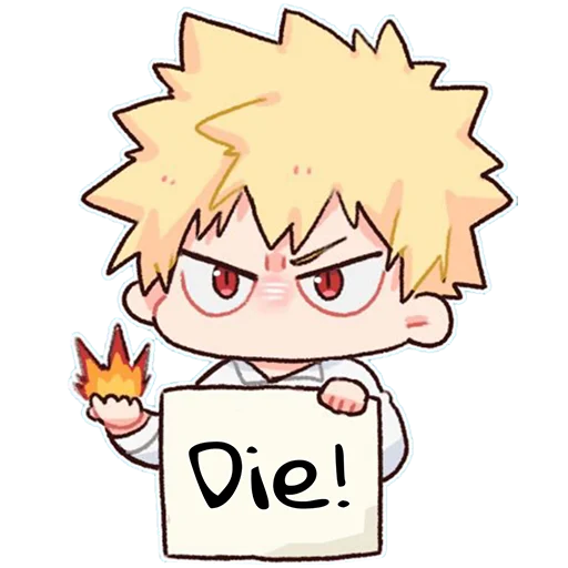 Эмодзи Bakugou Katsuki