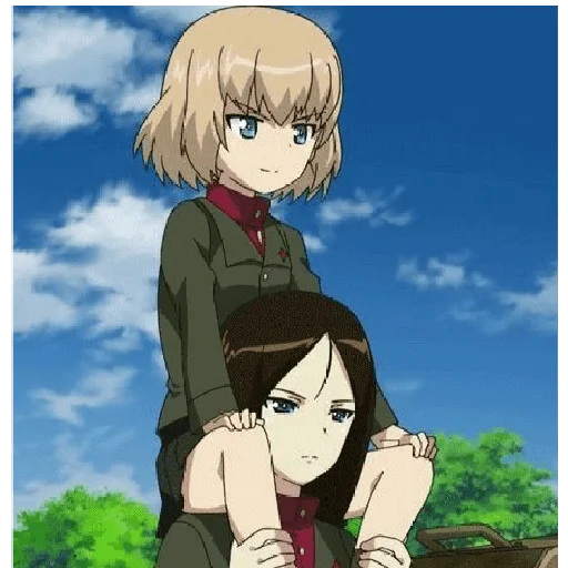 Эмодзи Katyusha ("Girls und Panzer")