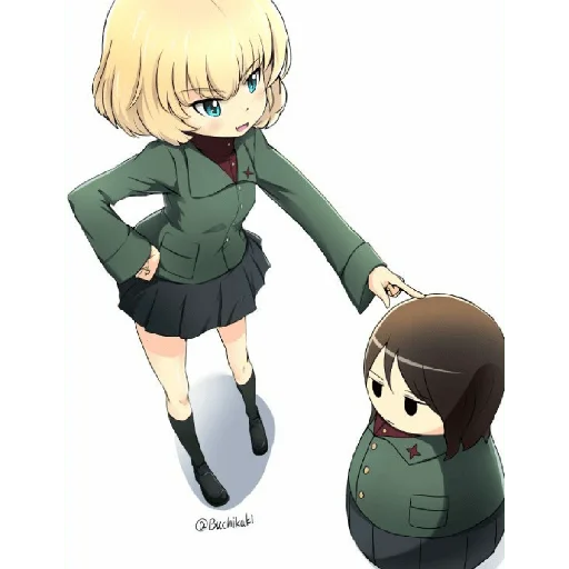 Эмодзи Katyusha Girls und Panzer