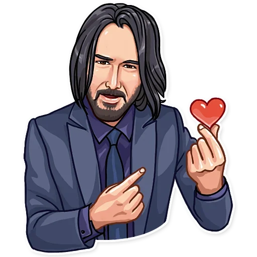 Эмодзи Keanu Reeves Art