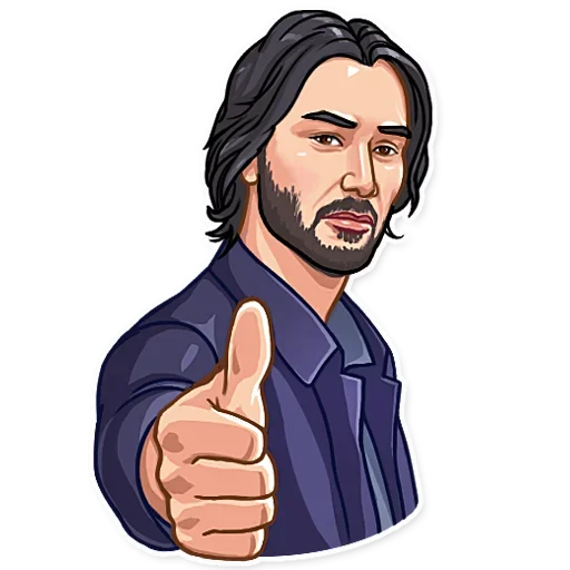 Эмодзи Keanu Reeves Art