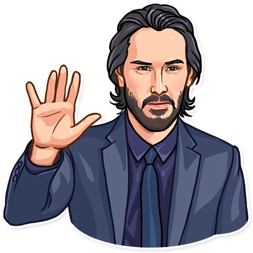 Эмодзи Keanu Reeves Art