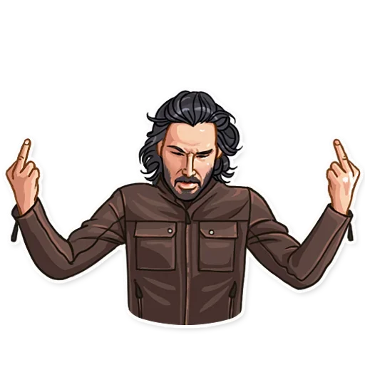 Эмодзи Keanu Reeves Art