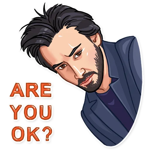 Эмодзи Keanu Reeves Art