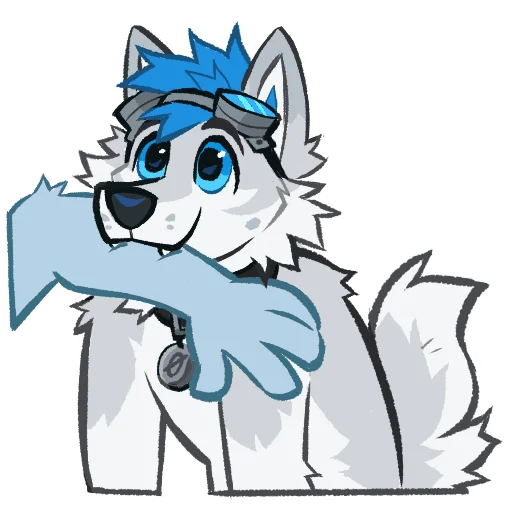 Эмодзи Kiro Husky