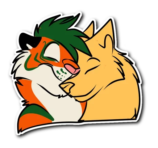 Эмодзи Kiss a Tiger