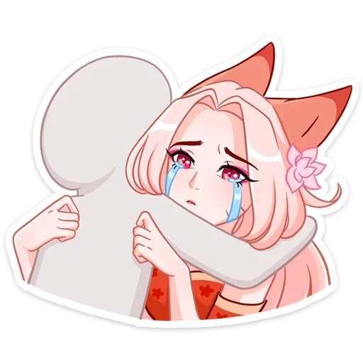 Эмодзи Lady Ai Kitsune