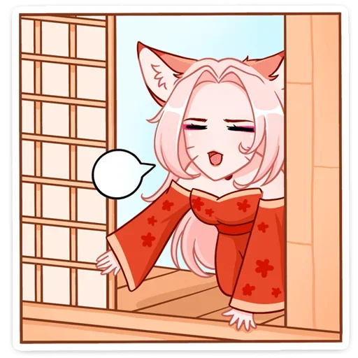 Эмодзи Lady Ai Kitsune