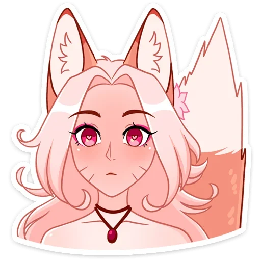 Эмодзи Lady Ai Kitsune