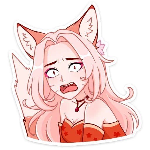 Эмодзи Lady Ai Kitsune