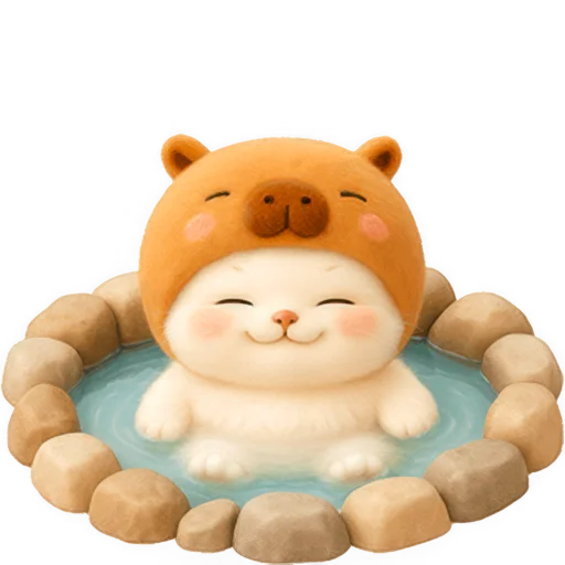 Эмодзи Котик-капибара