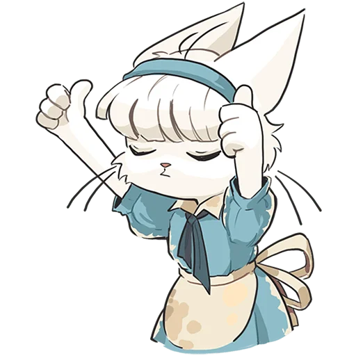 Эмодзи Кошечка Мия без текста