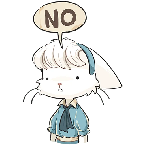 Эмодзи Кошечка Мия без текста