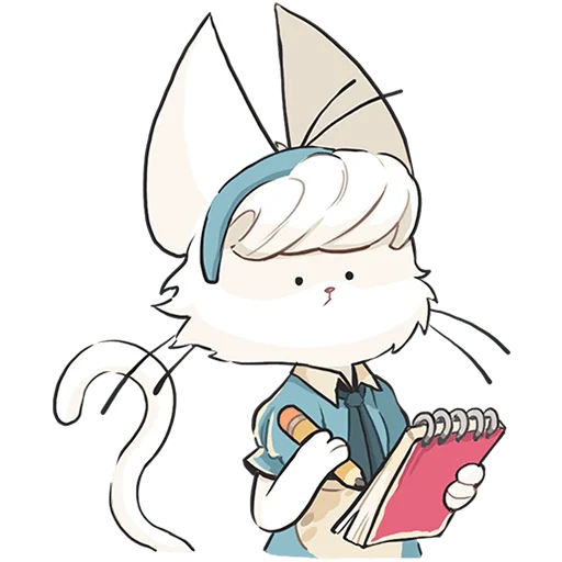 Эмодзи Кошечка Мия без текста