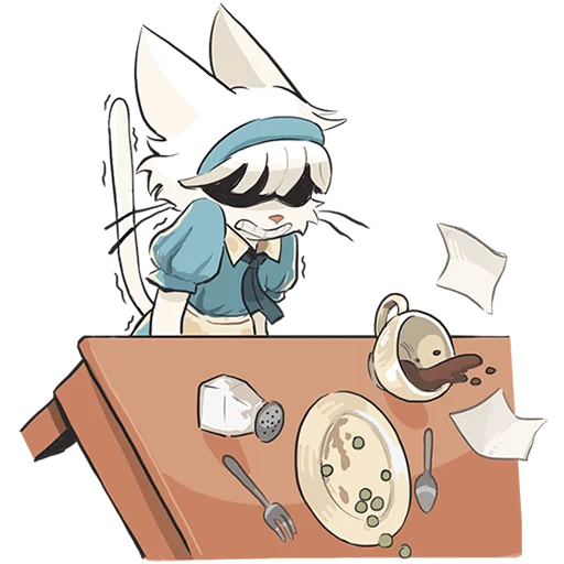 Эмодзи Кошечка Мия без текста