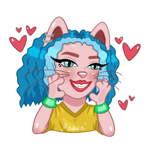 Эмодзи Kitty Pop Star