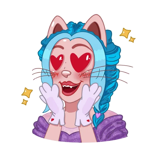 Эмодзи Kitty Pop Star