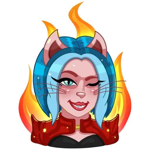 Эмодзи Kitty Pop Star