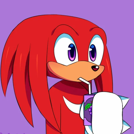 Эмодзи Knuckles the echidna