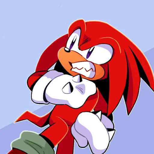 Эмодзи Knuckles the echidna