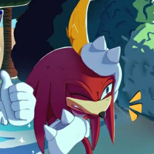 Эмодзи Knuckles the echidna