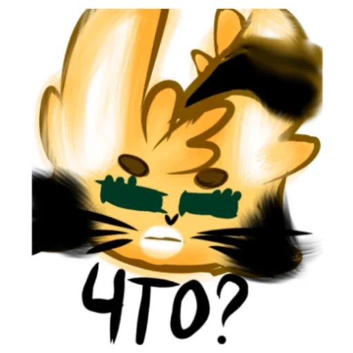 Эмодзи Кошка Пчелка