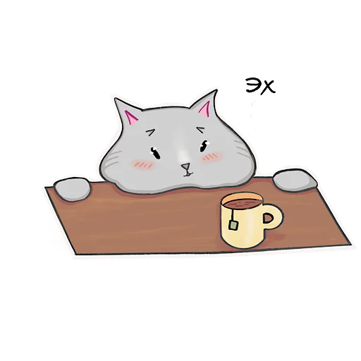 Эмодзи котичай