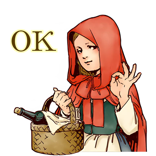 Эмодзи Красная шапочка