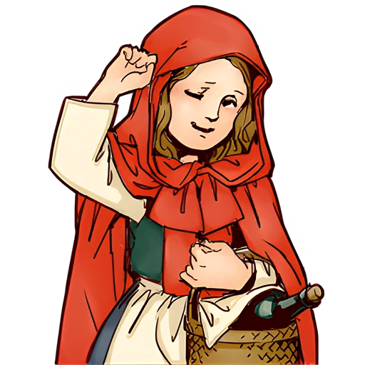 Эмодзи Красная шапочка