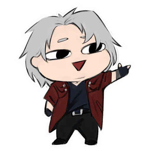 Эмодзи Devil May Cry чибики