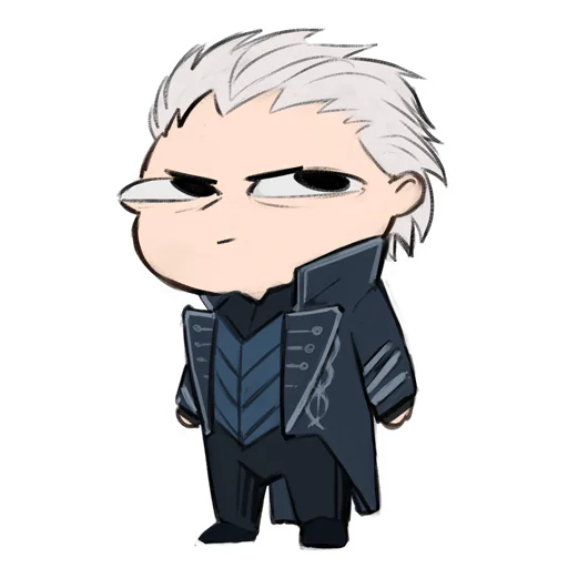 Эмодзи Devil May Cry чибики