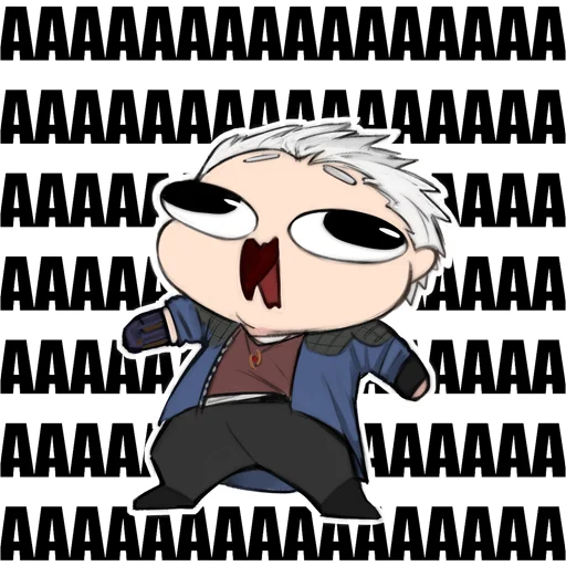 Эмодзи Devil May Cry чибики