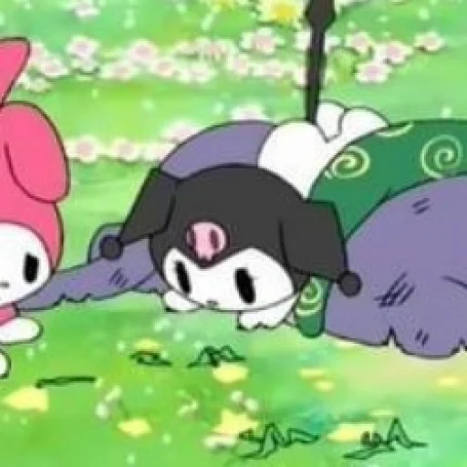Эмодзи my melody and kuromi