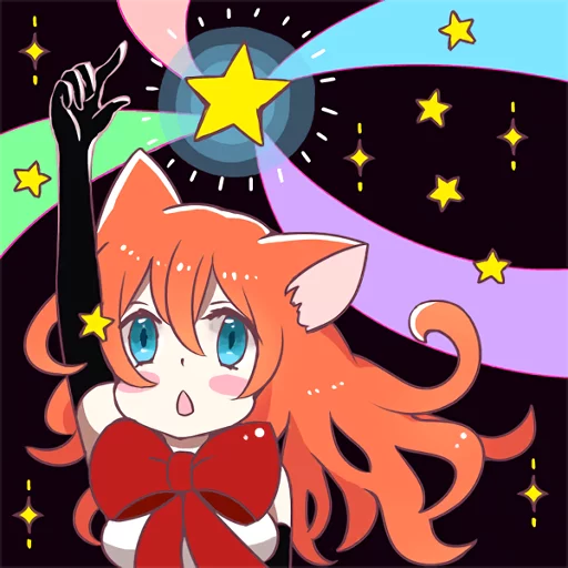 Эмодзи A Magic Cat Girl