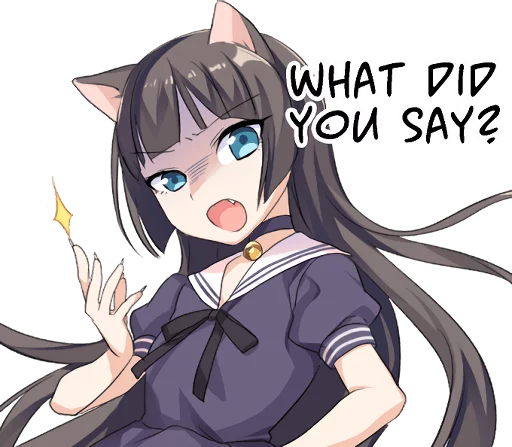 Эмодзи Tsundere Cat Girl Miyako