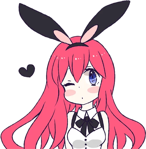 Эмодзи A Cute Little Rabbit Girl