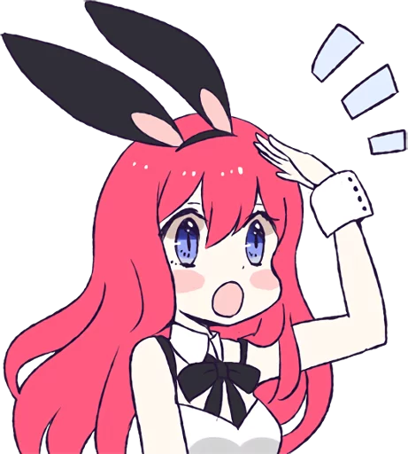 Эмодзи A Cute Little Rabbit Girl