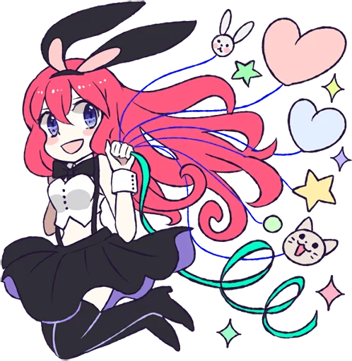 Эмодзи A Cute Little Rabbit Girl