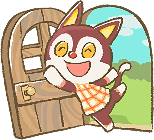 Эмодзи Animal Crossing 15th Anniversary Sticker