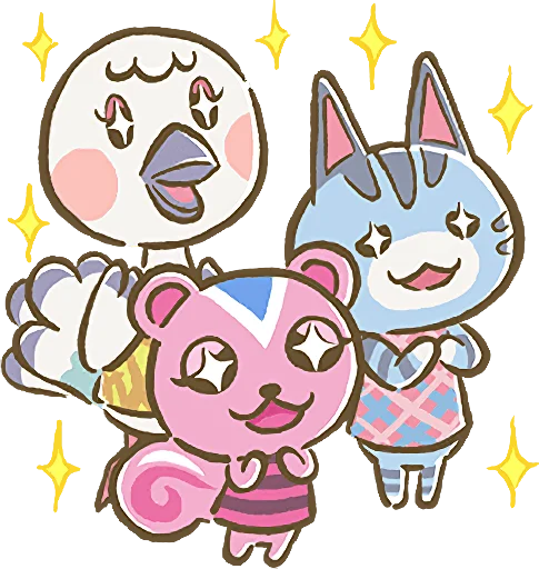Эмодзи Animal Crossing 15th Anniversary Sticker
