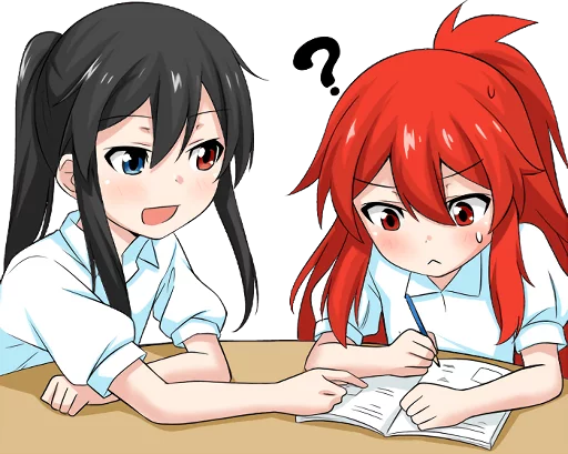 Эмодзи Bellezza Felutia in school uniform