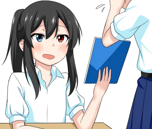 Эмодзи Bellezza Felutia in school uniform