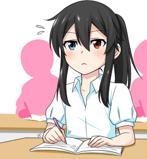 Эмодзи Bellezza Felutia in school uniform