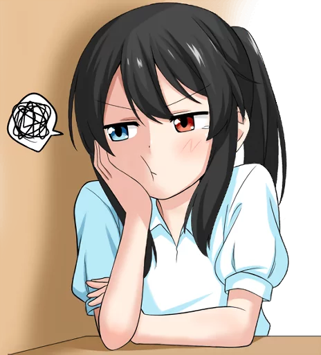 Эмодзи Bellezza Felutia in school uniform