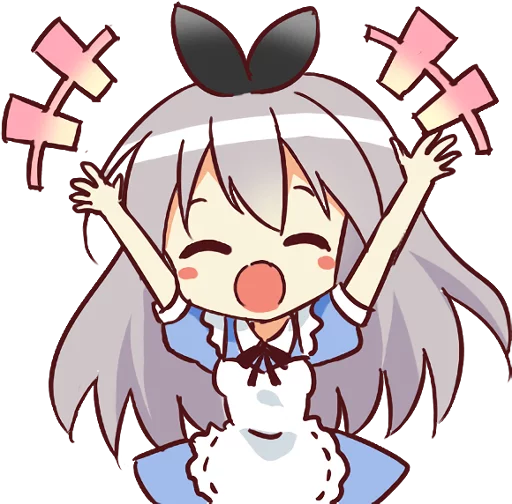 Эмодзи CUTE GIRL Alice
