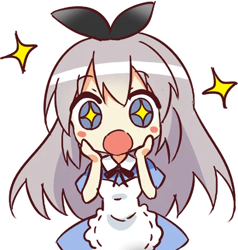 Эмодзи CUTE GIRL Alice