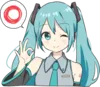 Эмодзи HATSUNE MIKU Pom Ver.