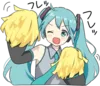 Эмодзи HATSUNE MIKU Pom Ver.