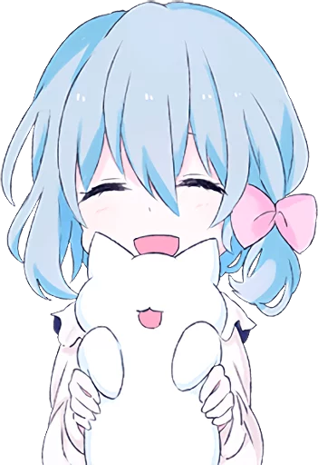 Эмодзи Light Blue Girl